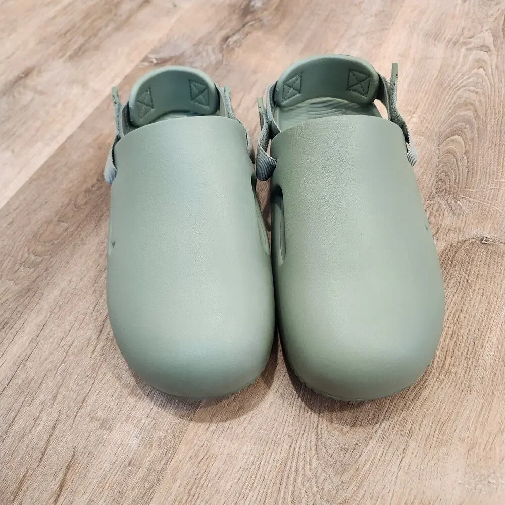 Nike Calm Mule Oil Green Mens 8 / Womens 9 FD5130-300 Slip On Shoes NWOB